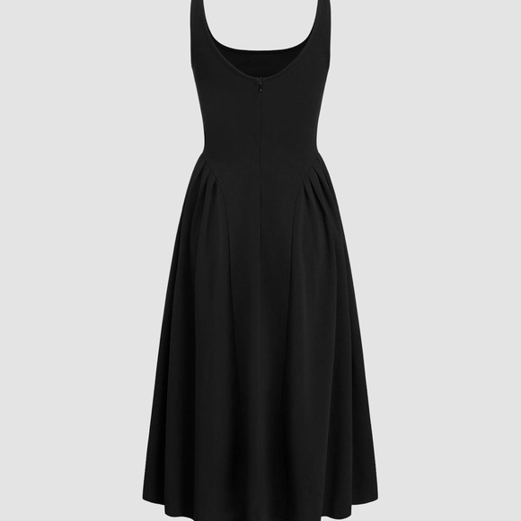 Black mid length dress - Picture 5 of 6